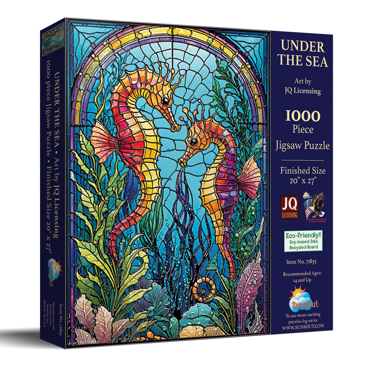 Under the Sea Stained Glass 1000 pc  Jigsaw Puzzle 71835