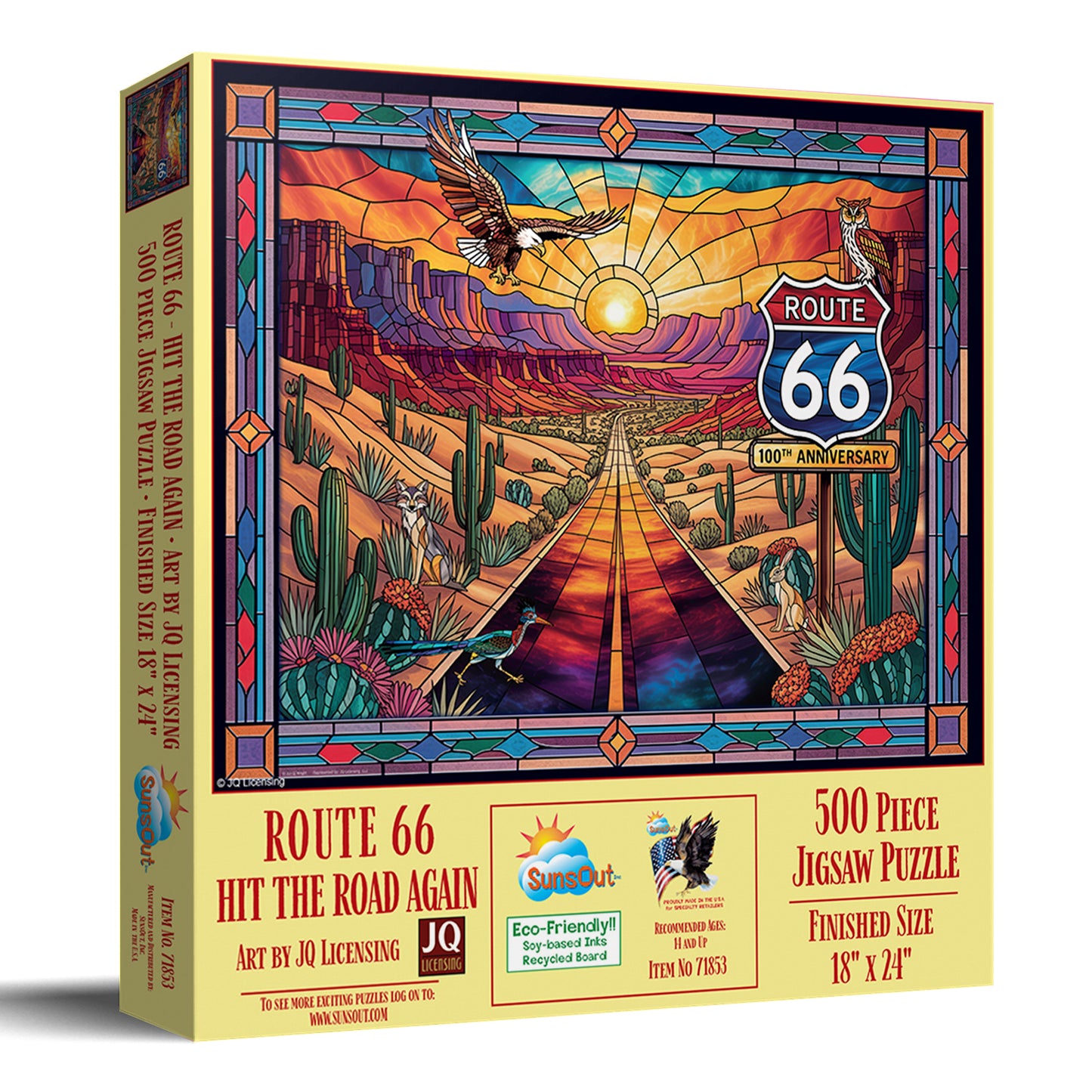 Route 66 - Hit the Road again 500 pc  Jigsaw Puzzle 71853