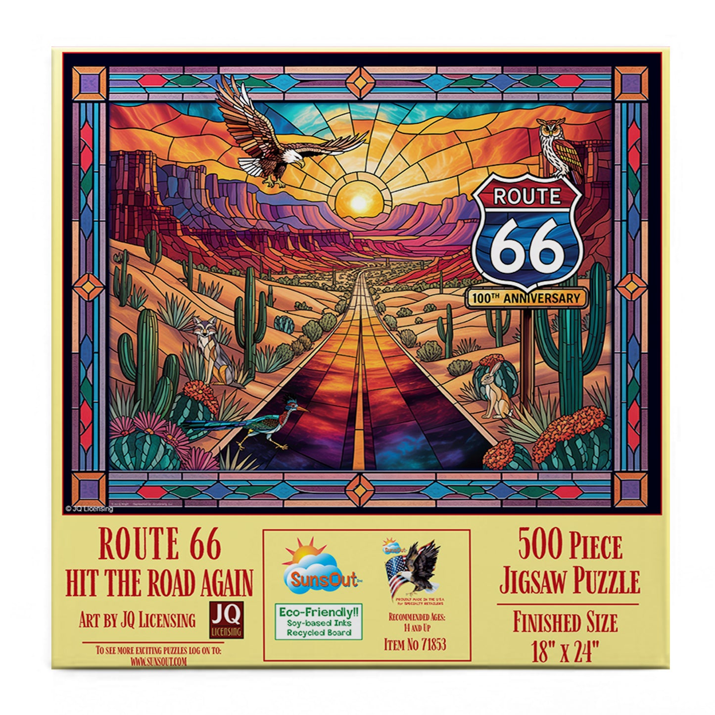 Route 66 - Hit the Road again 500 pc  Jigsaw Puzzle 71853