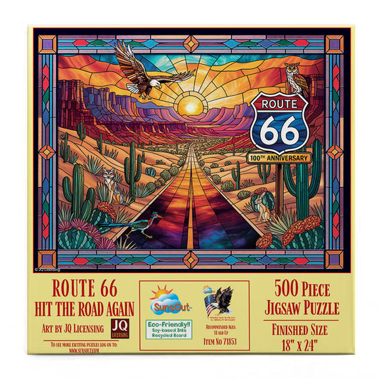 Route 66 - Hit the Road again 500 pc  Jigsaw Puzzle 71853