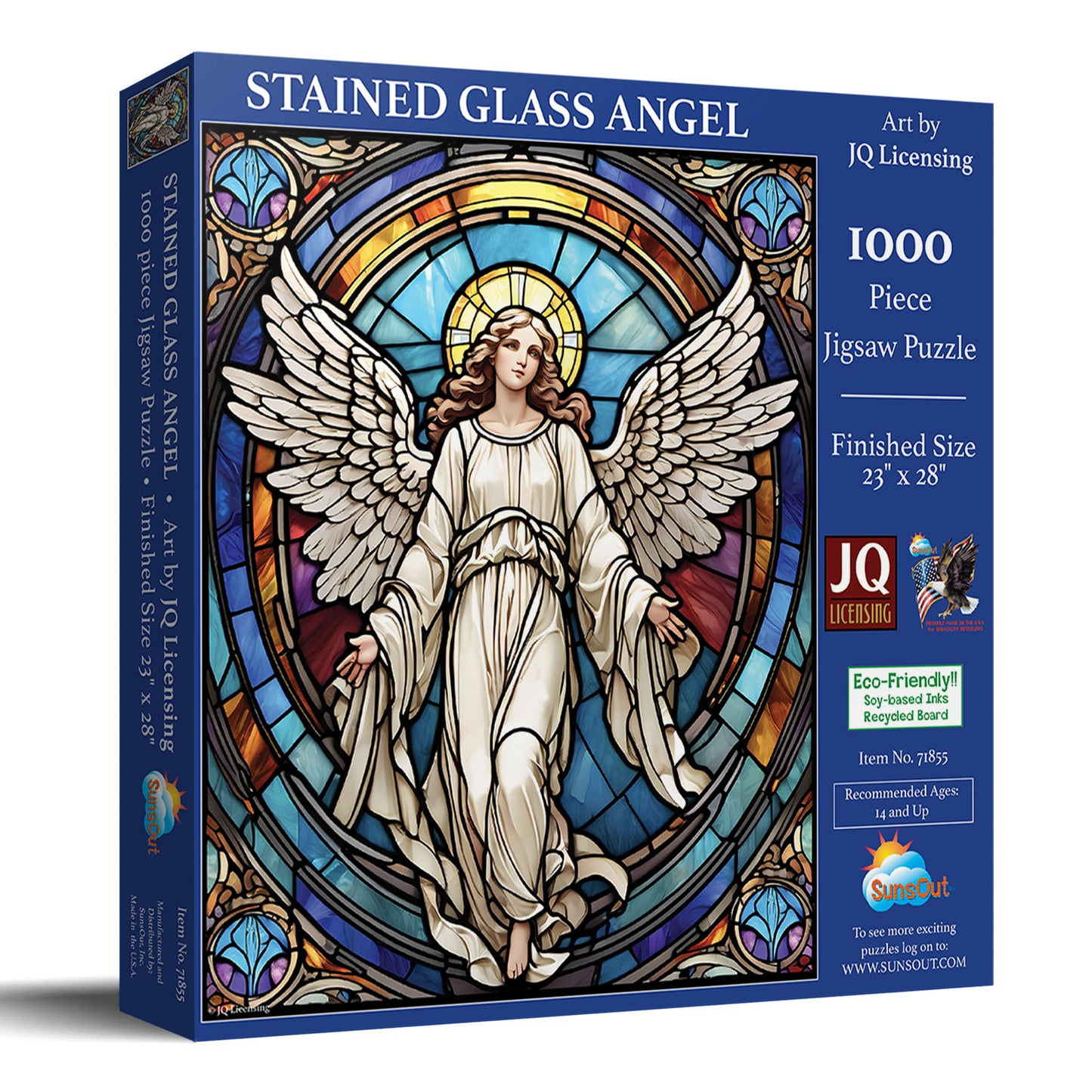 Stained Glass Angel 1000 pc  Jigsaw Puzzle 71855