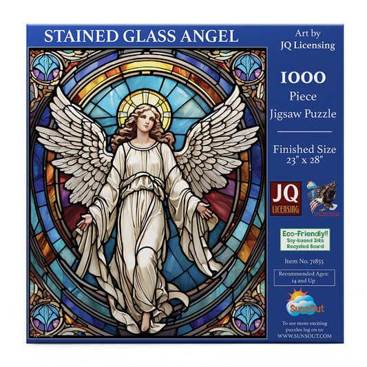 Stained Glass Angel 1000 pc  Jigsaw Puzzle 71855