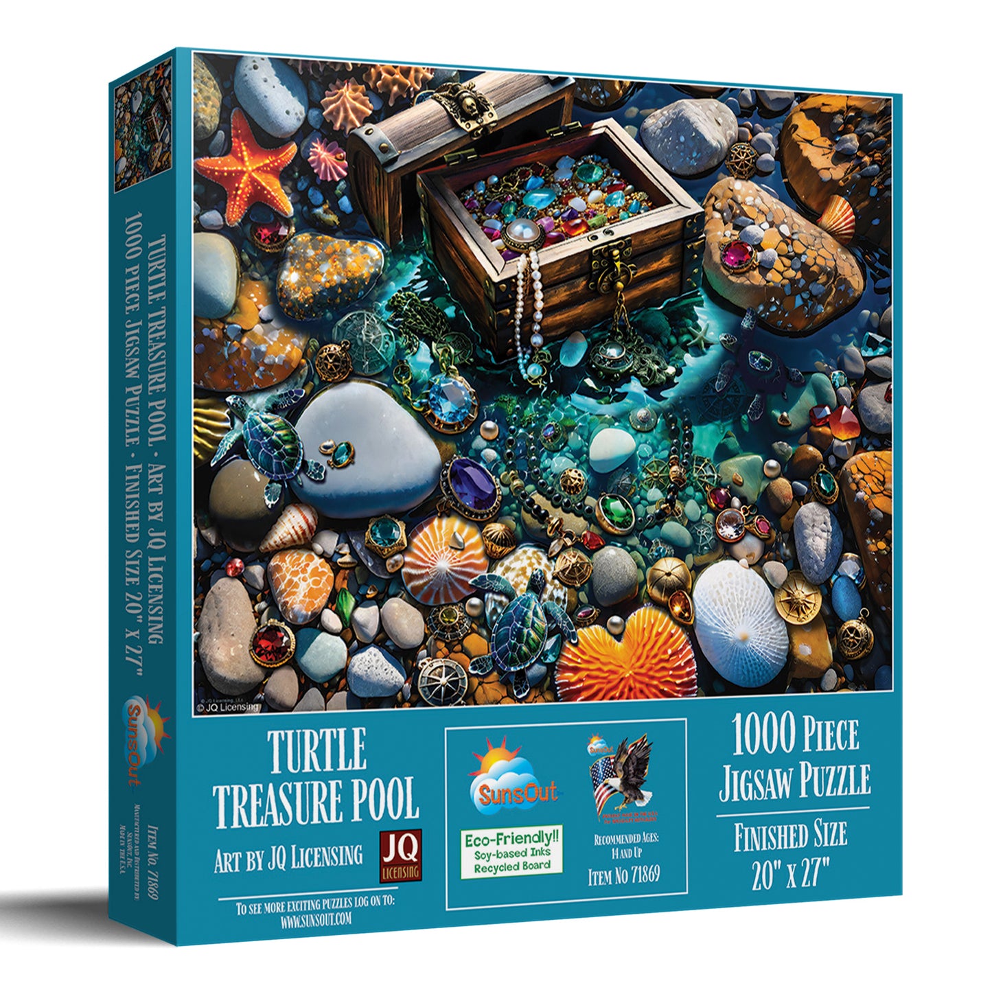 Turtle Treasure Pool 1000 pc  Jigsaw Puzzle 71869