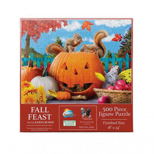 Fall Feast 500 pc  Jigsaw Puzzle 72013