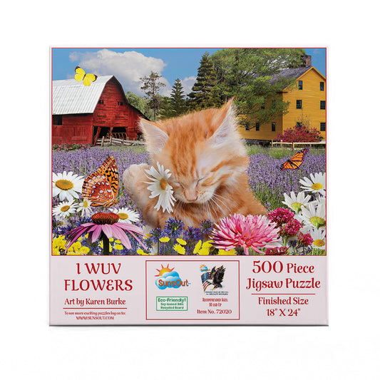 I Wuv Flowers 500 pc  Jigsaw Puzzle 72020