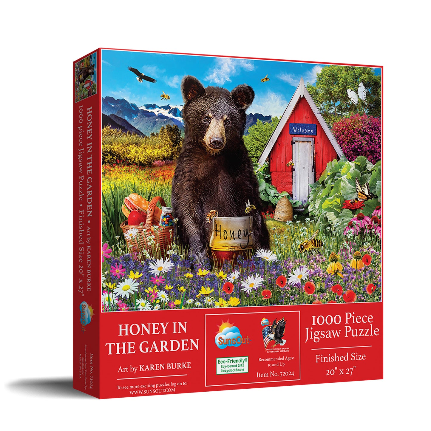 Honey in the Garden 1000 pc  Jigsaw Puzzle 72024