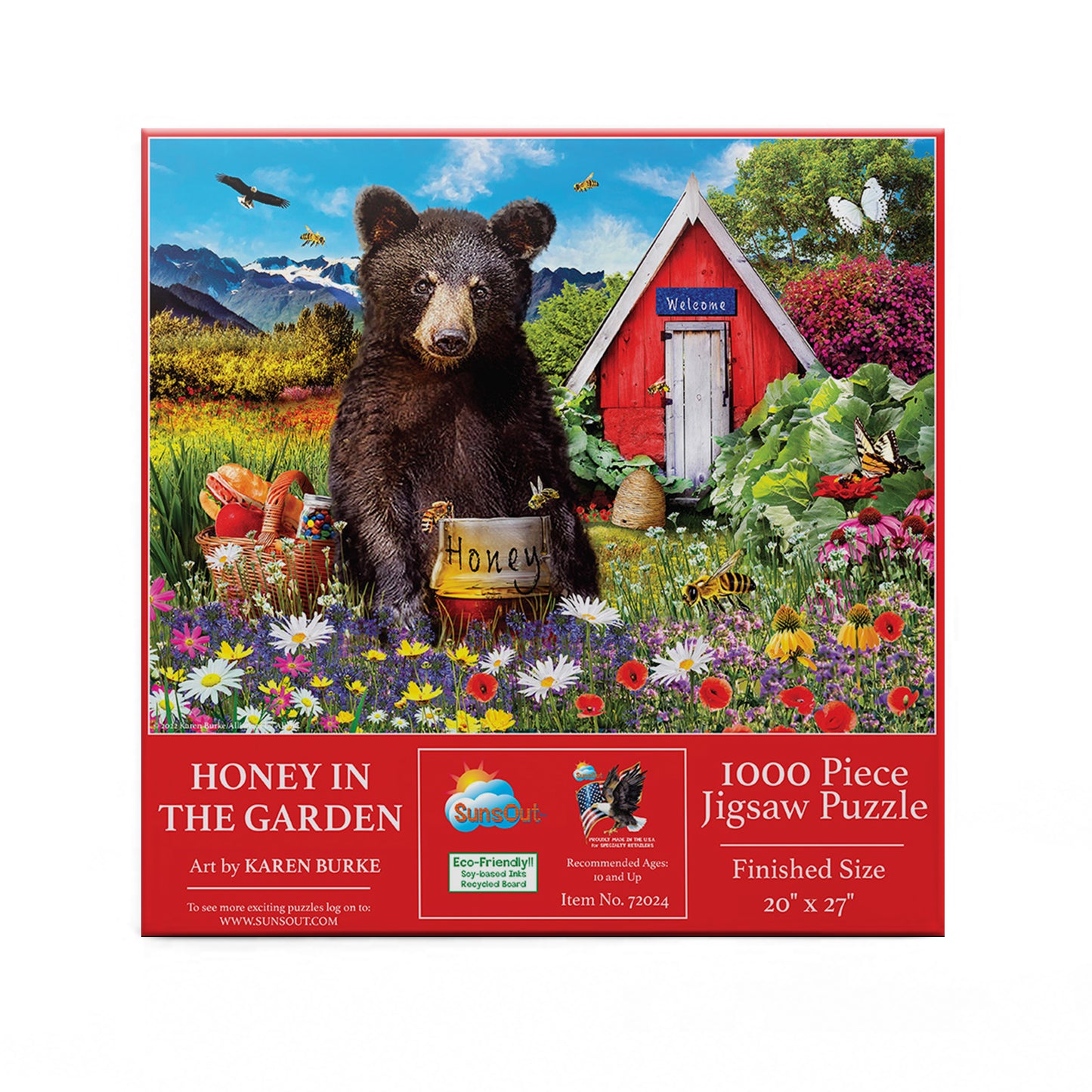 Honey in the Garden 1000 pc  Jigsaw Puzzle 72024