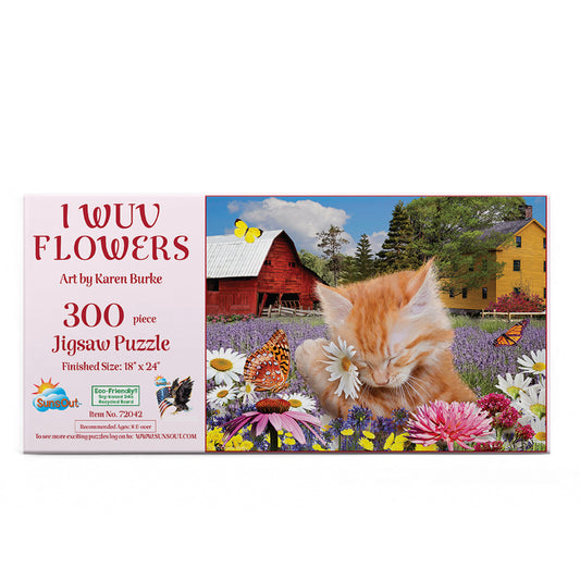 I Wuv Flowers 300 pc  Jigsaw Puzzle 72042