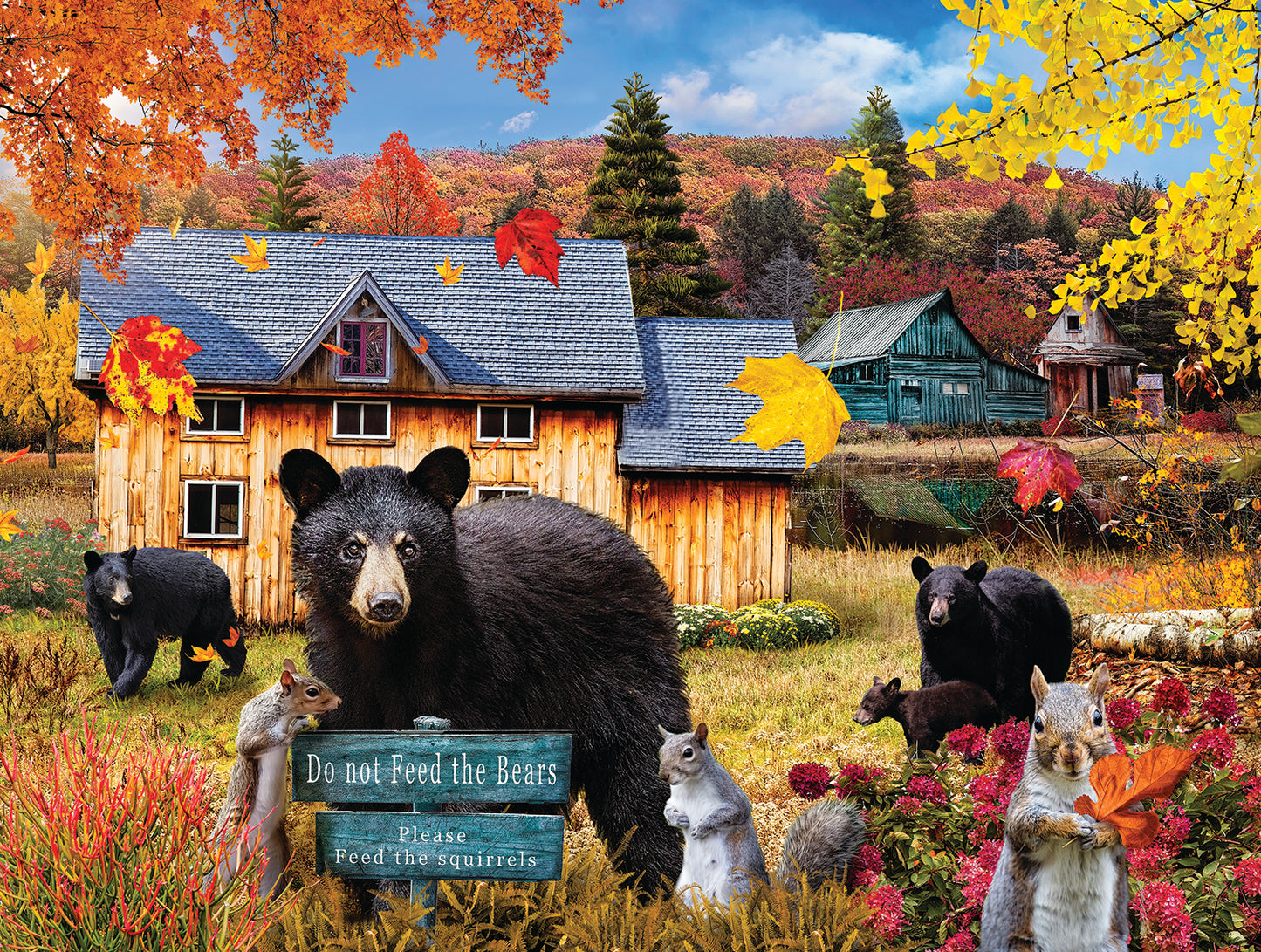 Dont Feed the Bears 500 pc Large Pieces Jigsaw Puzzle 72063