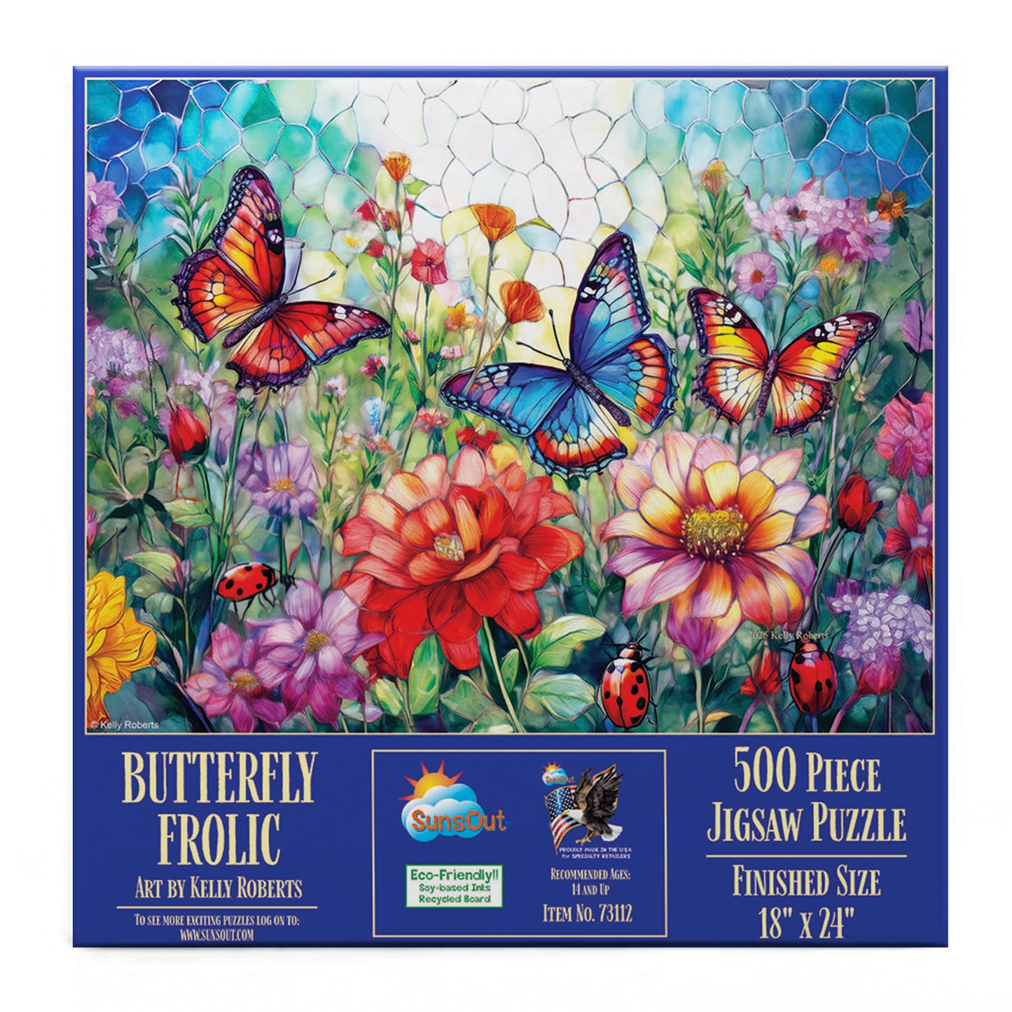 Butterfly Frolic 500 pc  Jigsaw Puzzle 73112
