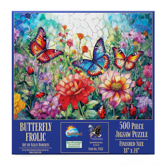 Butterfly Frolic 500 pc  Jigsaw Puzzle 73112