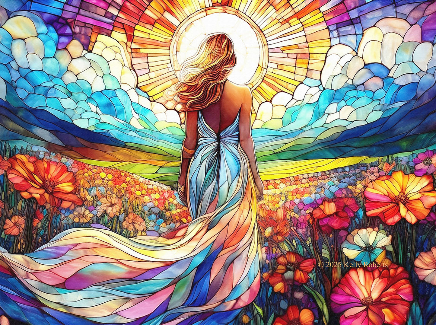 Radiance Stained Glass 1000 pc  Jigsaw Puzzle 73115