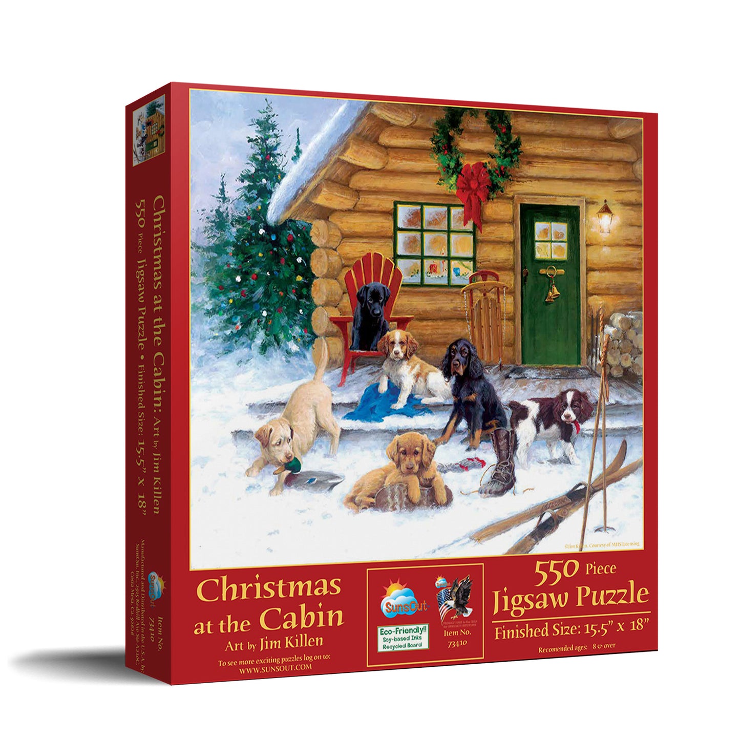 Christmas at The Cabin 550 pc  Jigsaw Puzzle 73410