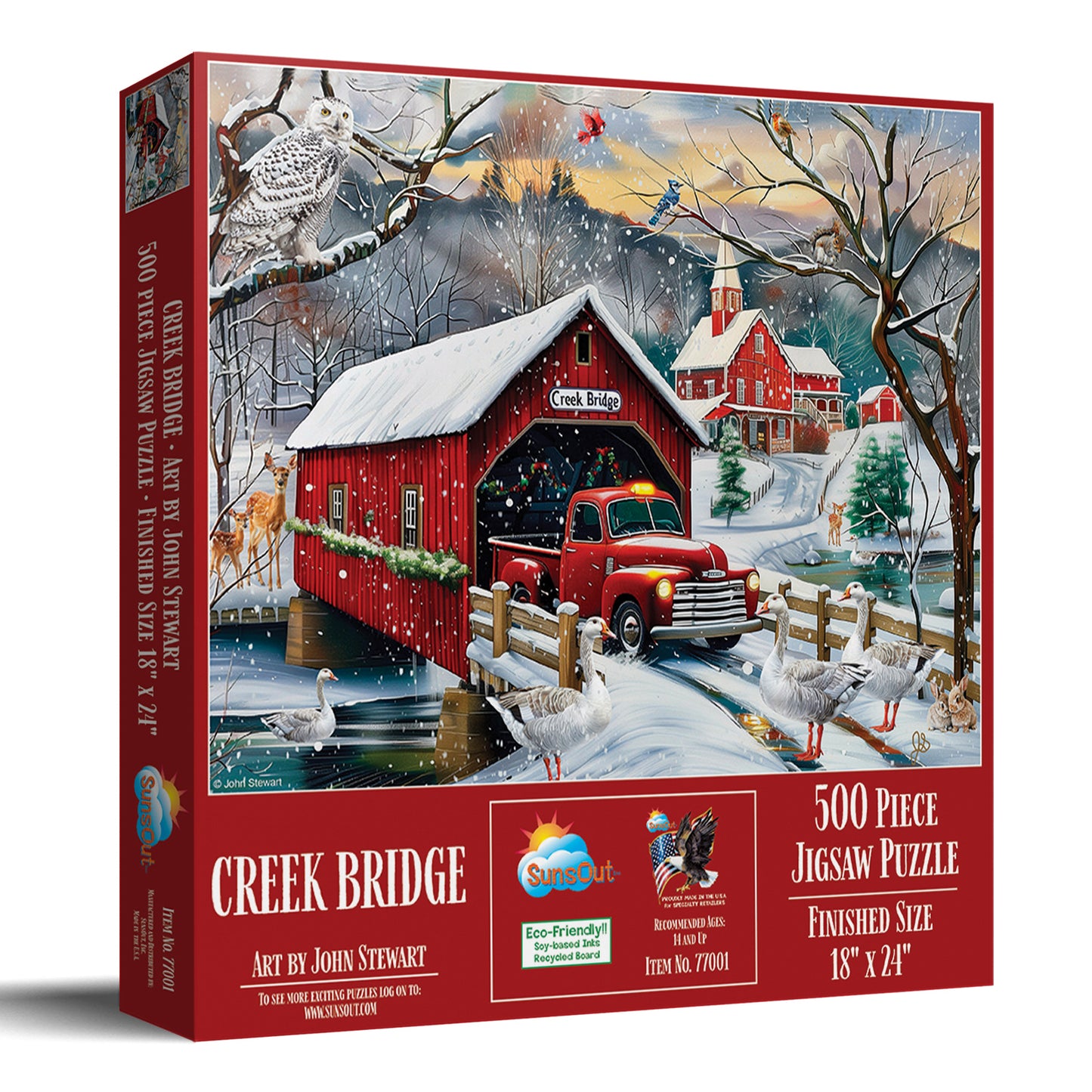 Creek Bridge 500 pc  Jigsaw Puzzle 77001