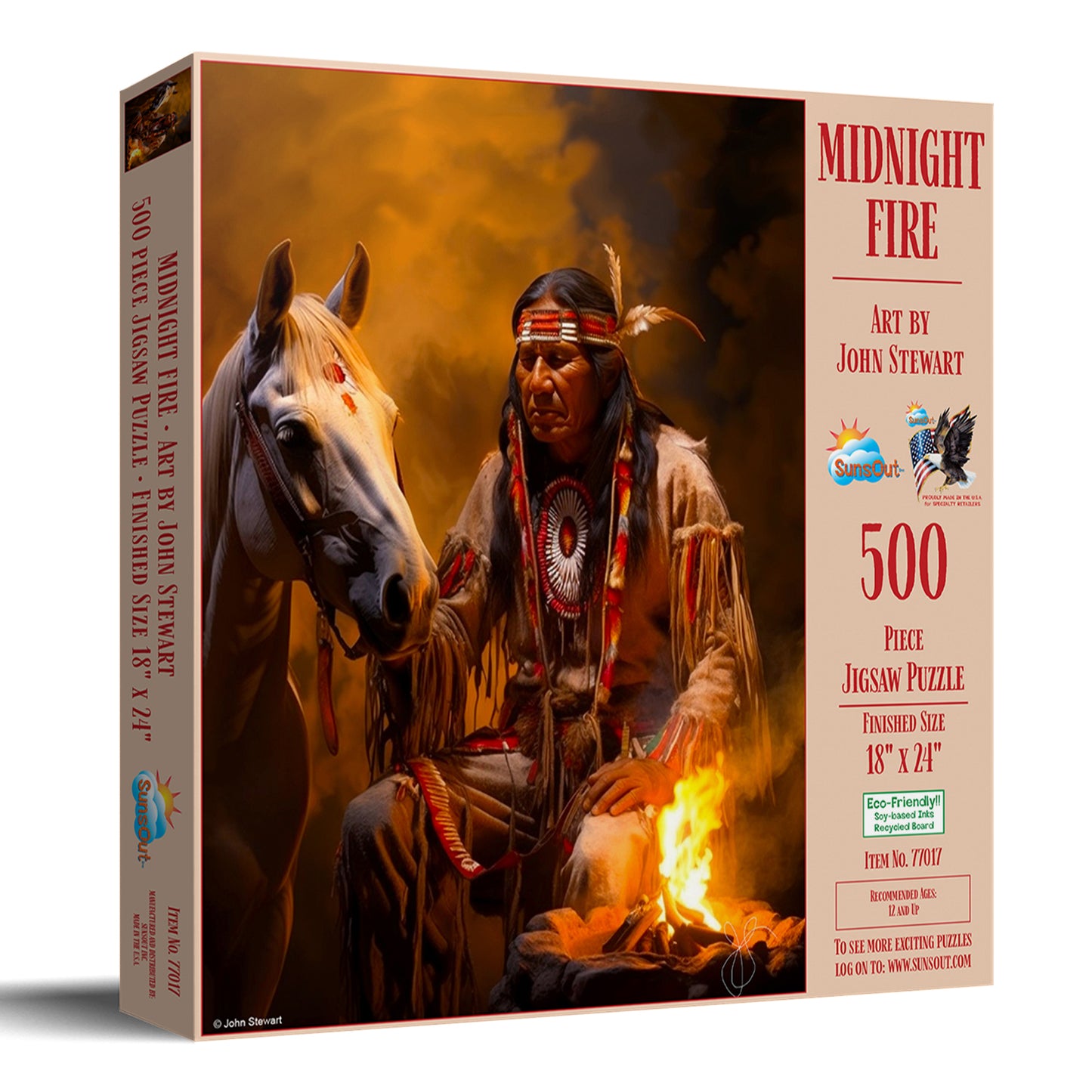 Midnight Fire 500 pc  Jigsaw Puzzle 77017