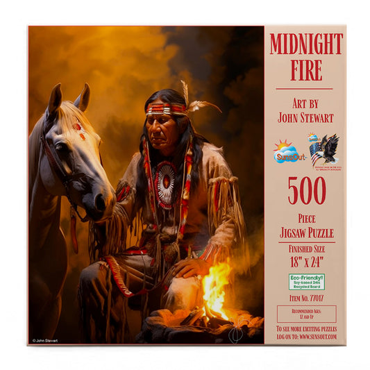 Midnight Fire 500 pc  Jigsaw Puzzle 77017