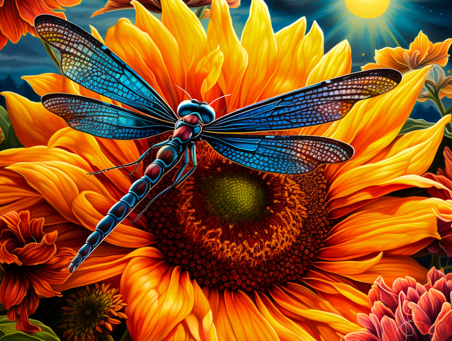 Sunny Day Visit 1000 pc  Jigsaw Puzzle 77022
