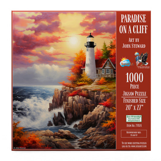 Paradise on the Cliff 1000 pc  Jigsaw Puzzle 77024
