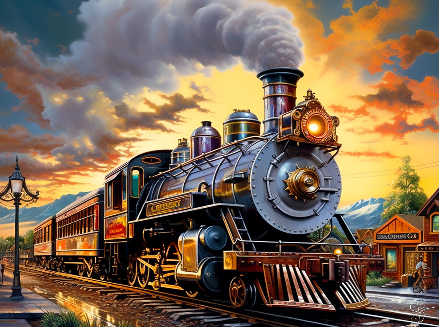 Train Home 1000 pc  Jigsaw Puzzle 77034