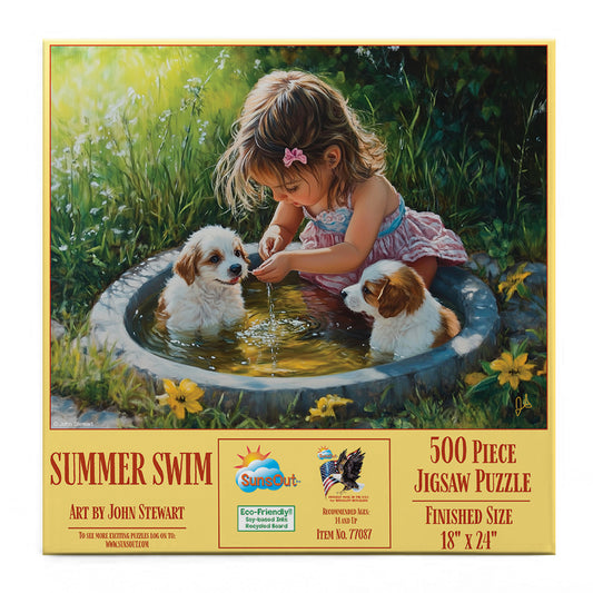 Summer Swim 500 pc  Jigsaw Puzzle 77087