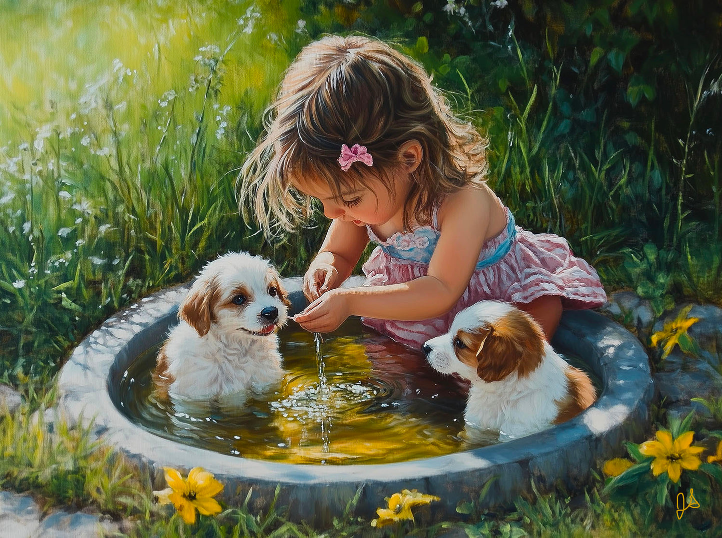 Summer Swim 500 pc  Jigsaw Puzzle 77087