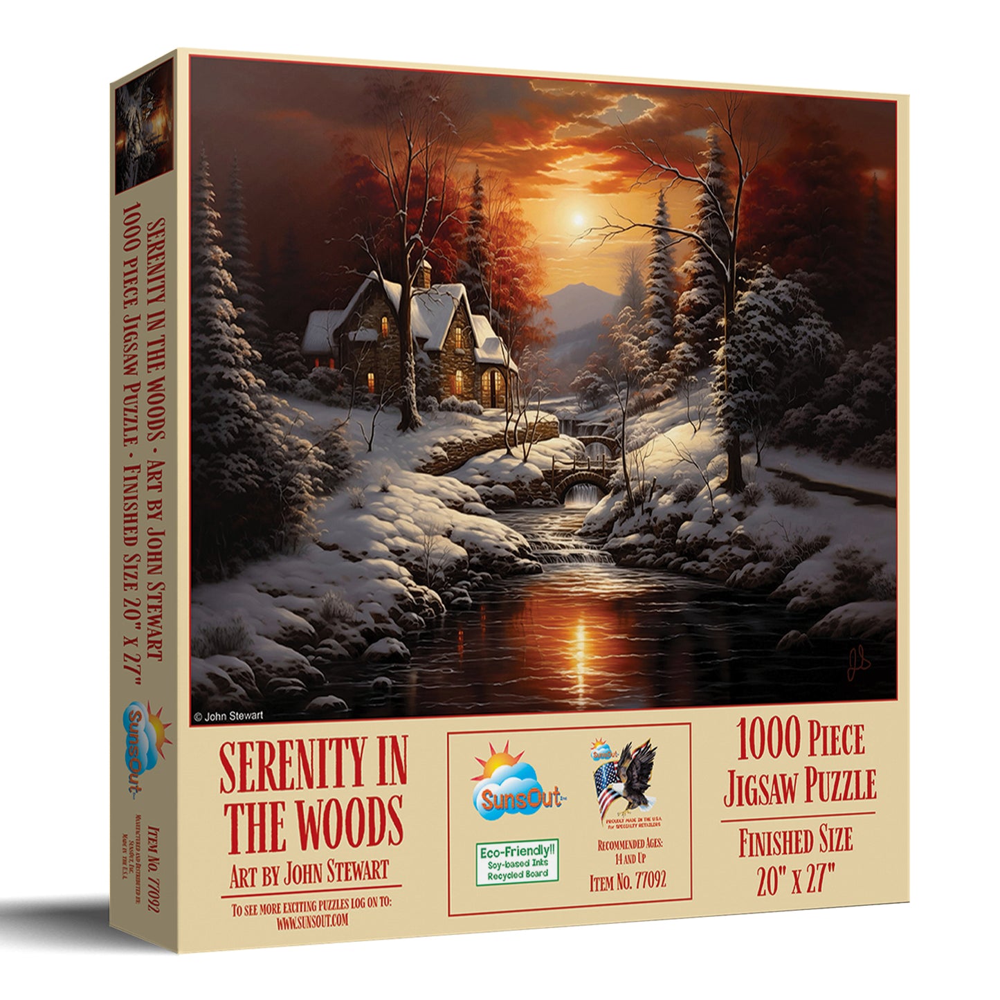 Serenity in the Woods 1000 pc  Jigsaw Puzzle 77092