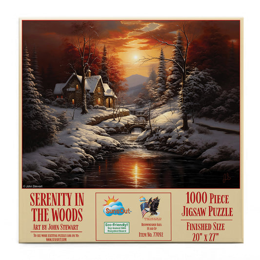 Serenity in the Woods 1000 pc  Jigsaw Puzzle 77092