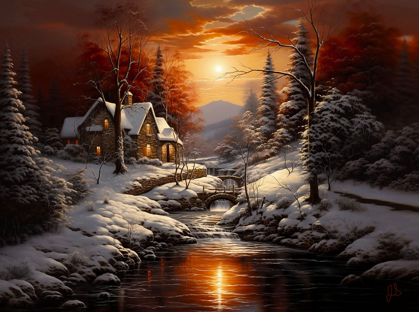 Serenity in the Woods 1000 pc  Jigsaw Puzzle 77092