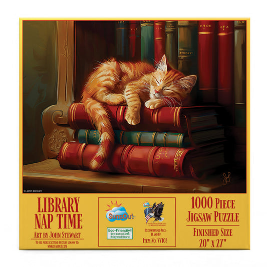 Library Nap 1000 pc  Jigsaw Puzzle 77103