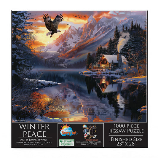 Winter Peace 1000 pc  Jigsaw Puzzle 77108