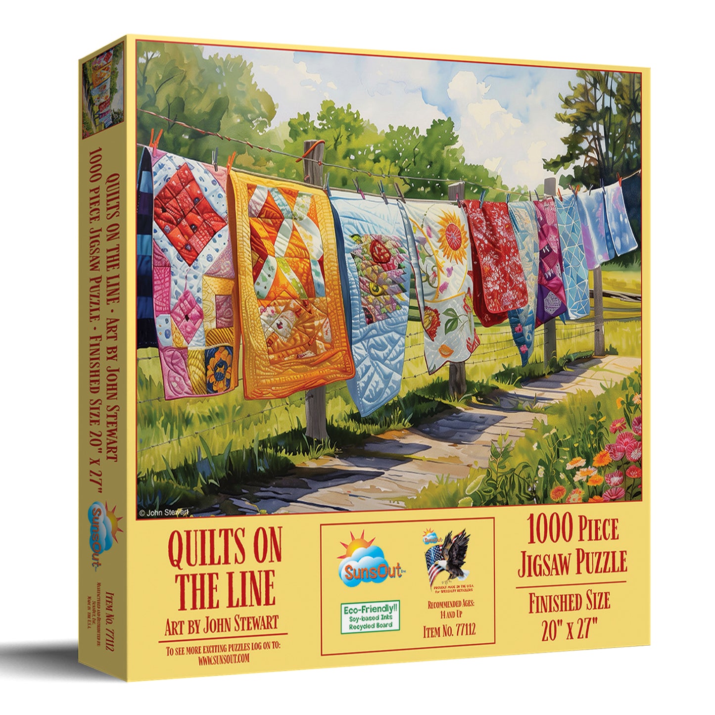 Quilts on the Line 1000 pc  Jigsaw Puzzle 77112