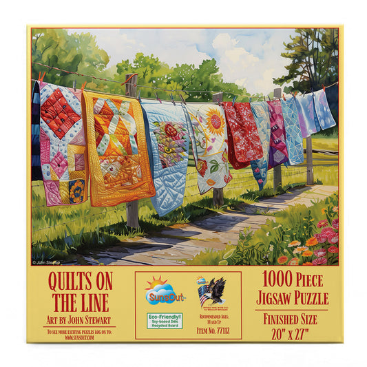 Quilts on the Line 1000 pc  Jigsaw Puzzle 77112