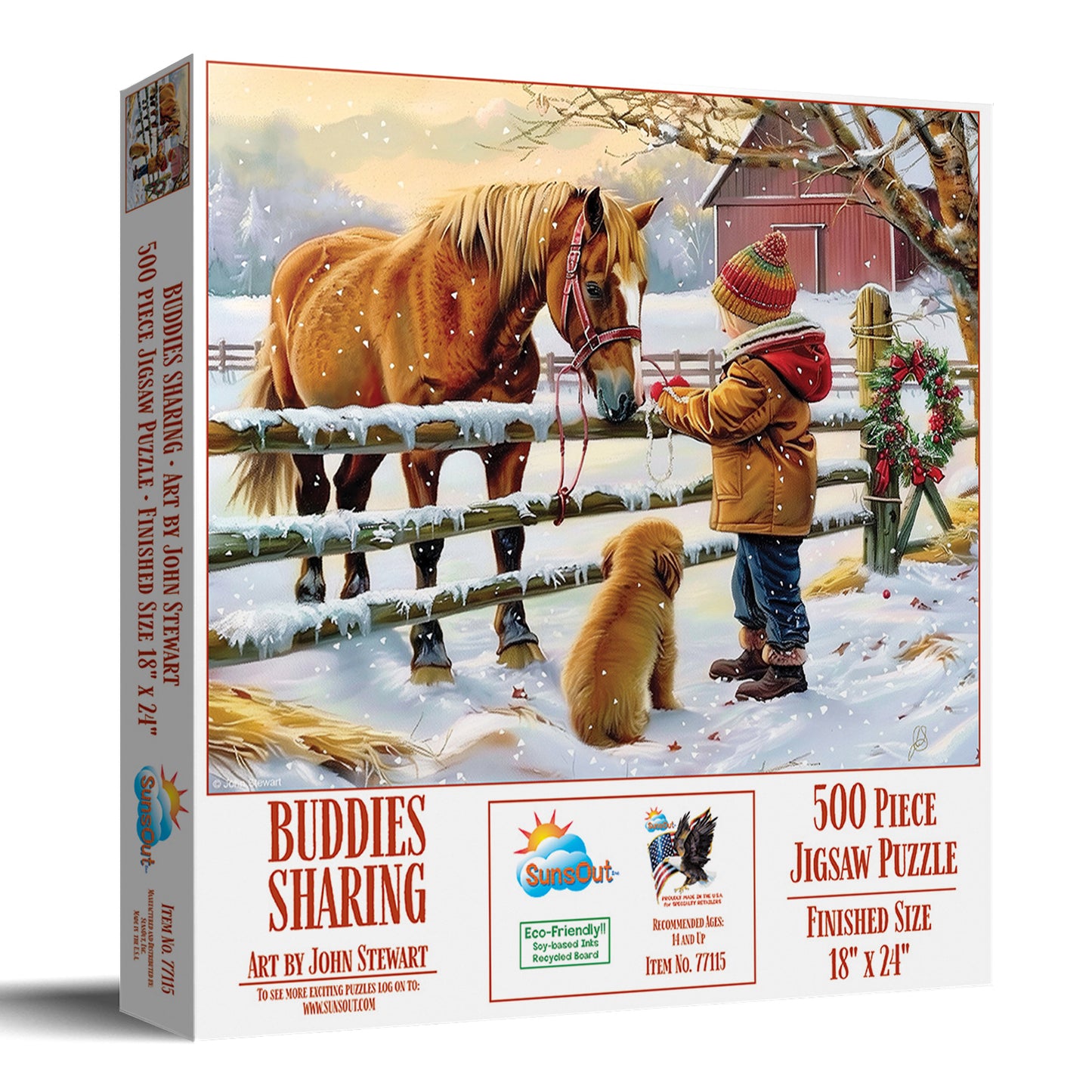 Buddies Sharing 500 pc  Jigsaw Puzzle 77115