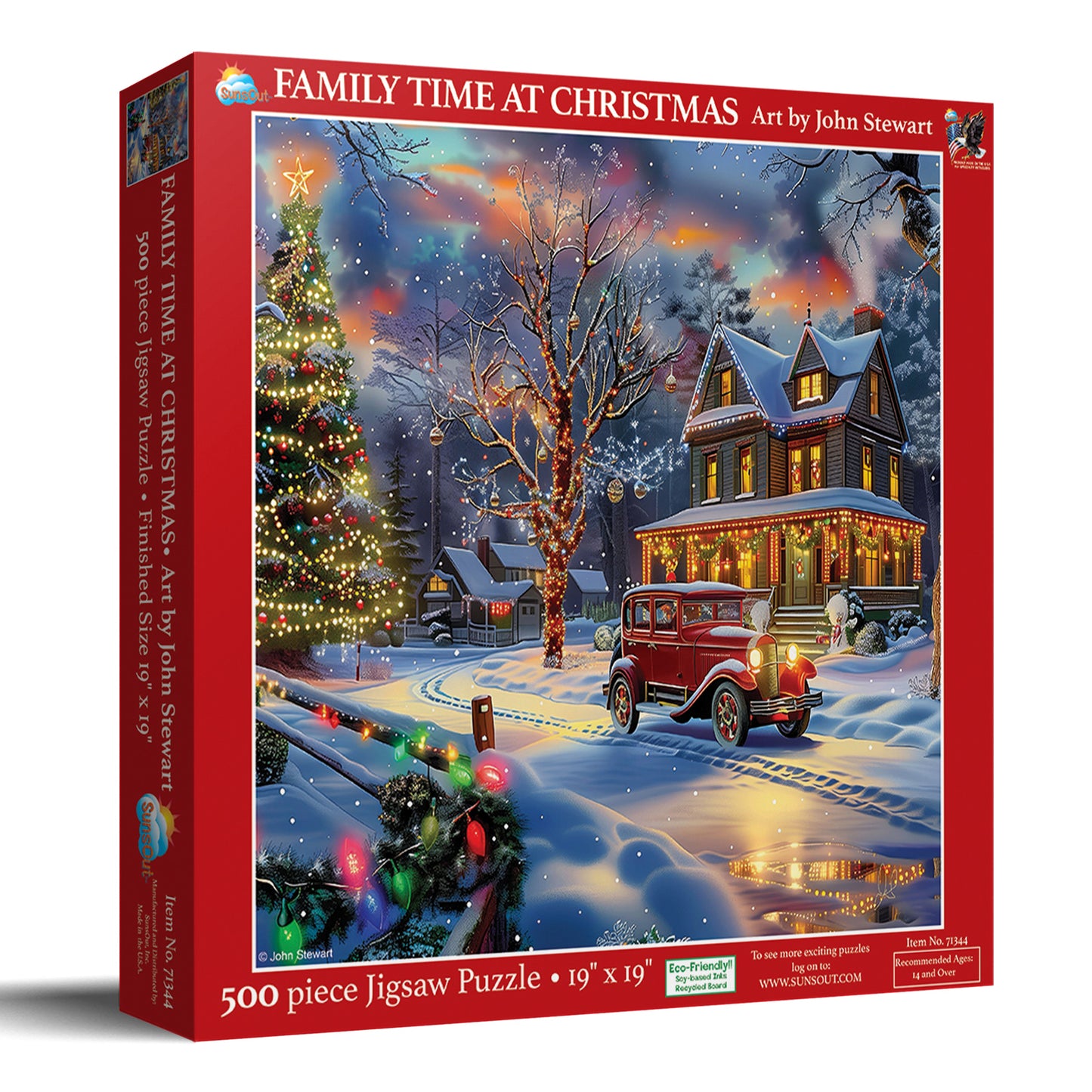 Family Time at Christmas 500 pc  Jigsaw Puzzle 77121