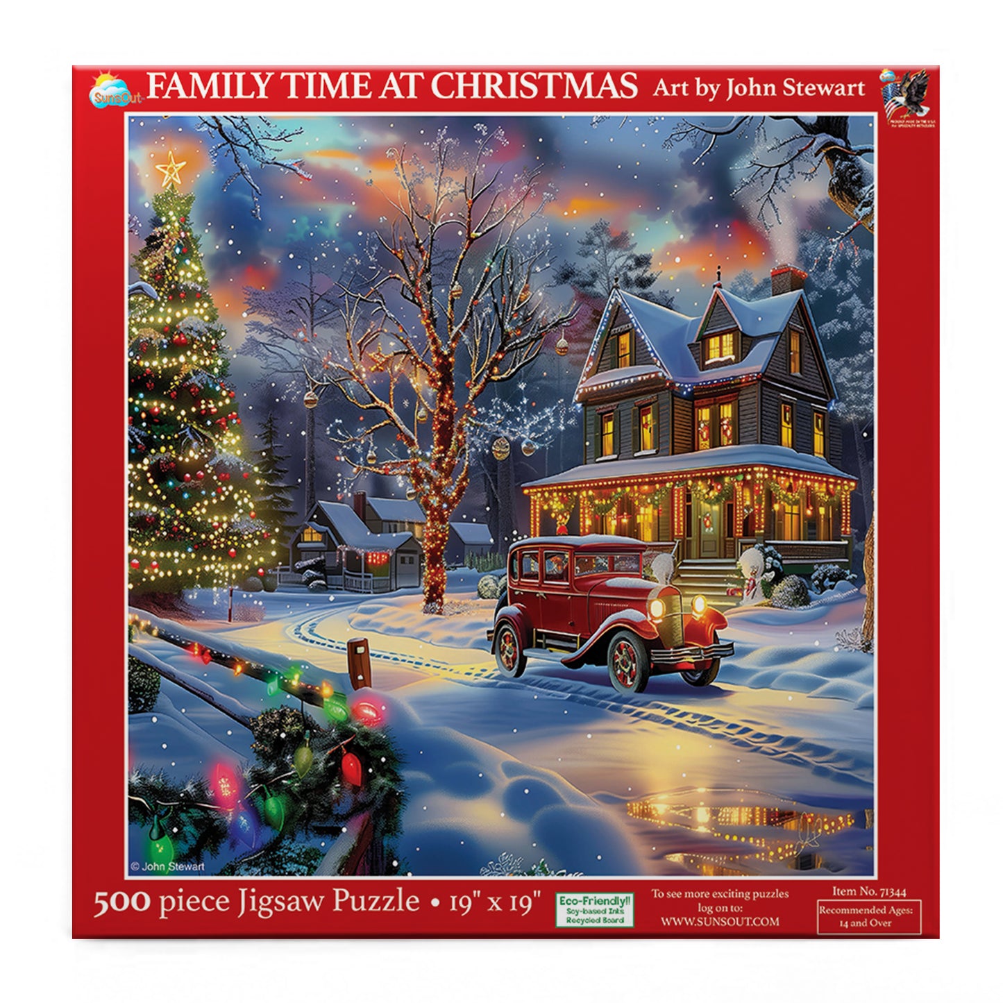 Family Time at Christmas 500 pc  Jigsaw Puzzle 77121