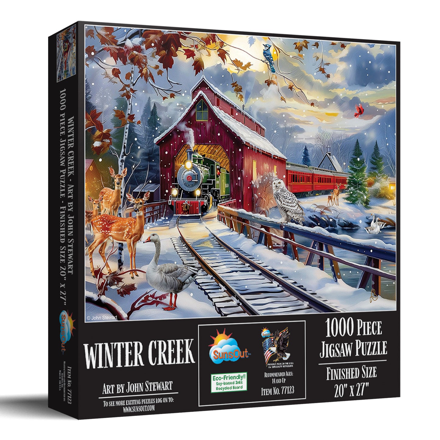 Winter Creek 1000 pc  Jigsaw Puzzle 77123