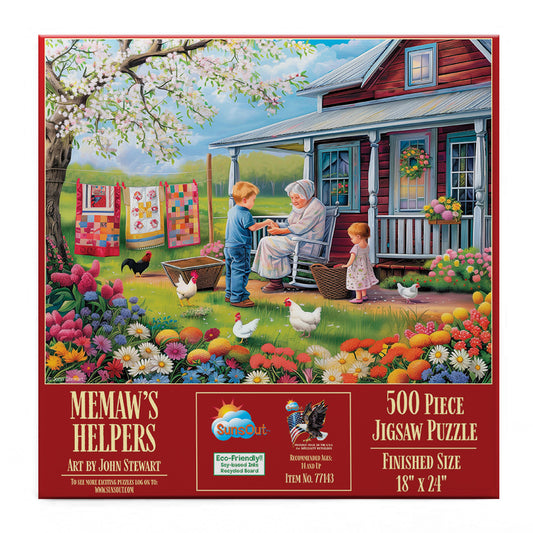 Memaws Helpers 500 pc  Jigsaw Puzzle 77143