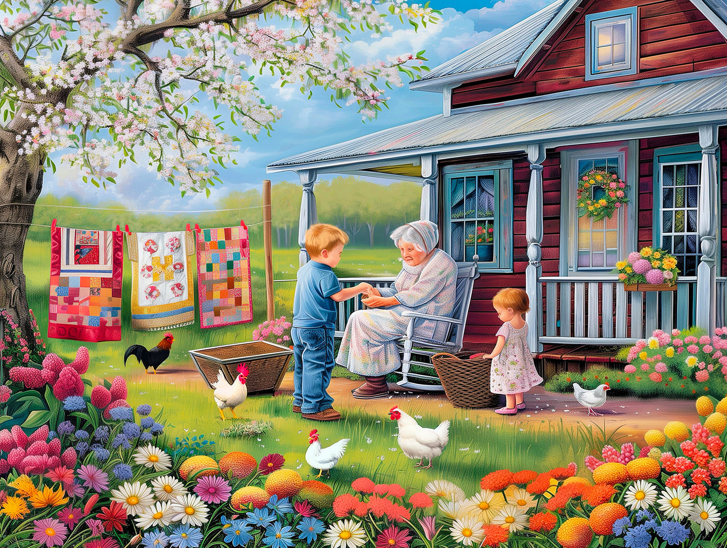 Memaws Helpers 500 pc  Jigsaw Puzzle 77143