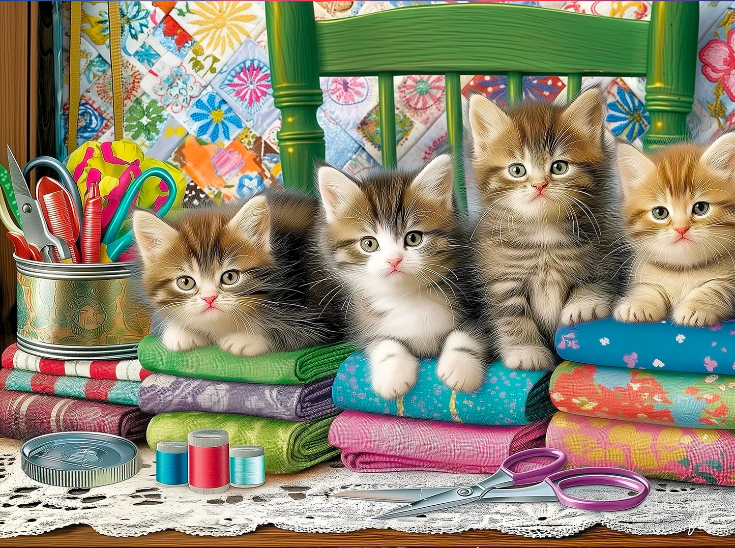 The Seamstresses 1000 pc  Jigsaw Puzzle 77153