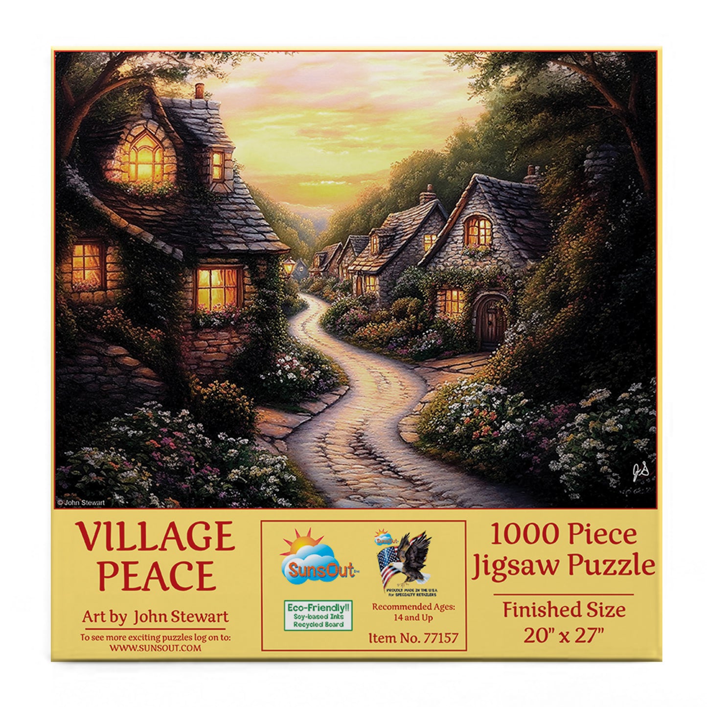 Village Peace 1000 pc  Jigsaw Puzzle 77157
