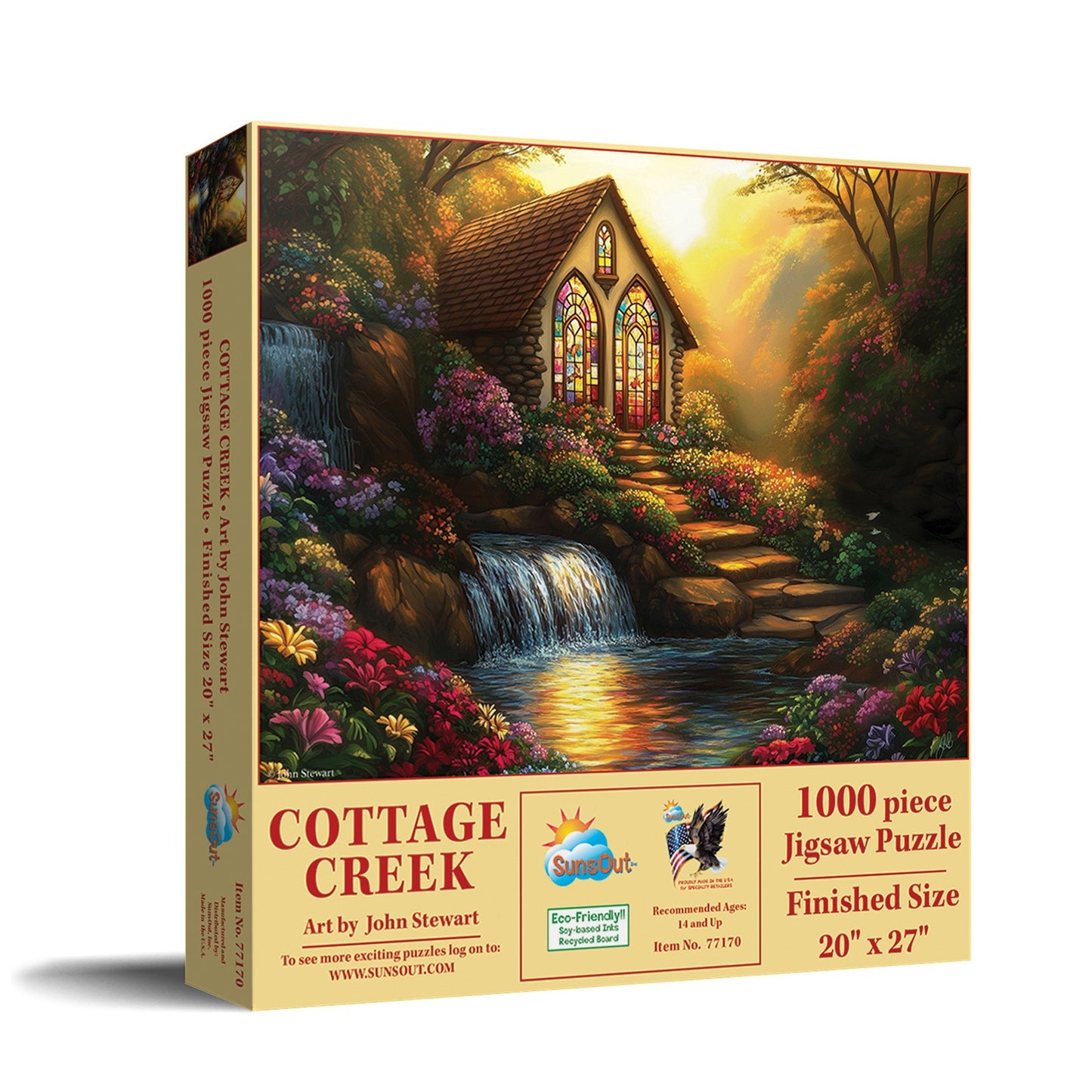 Cottage Creek 1000 pc  Jigsaw Puzzle 77170