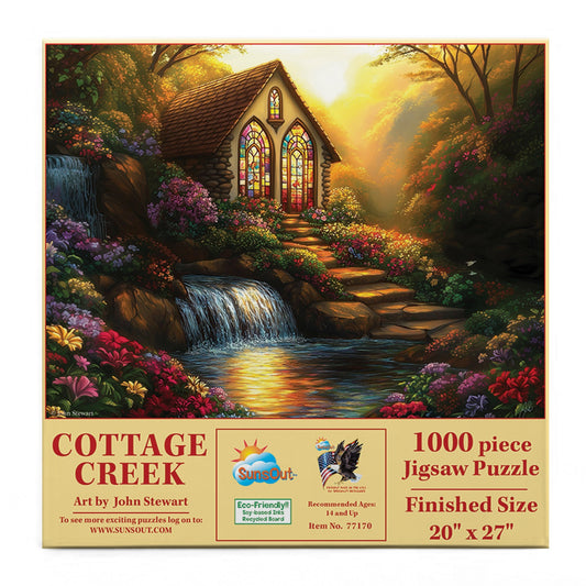 Cottage Creek 1000 pc  Jigsaw Puzzle 77170
