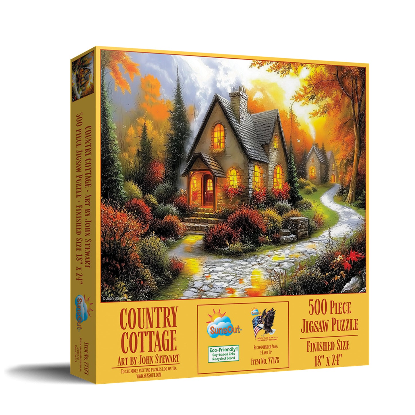 Country Cottage 500 pc  Jigsaw Puzzle 77178