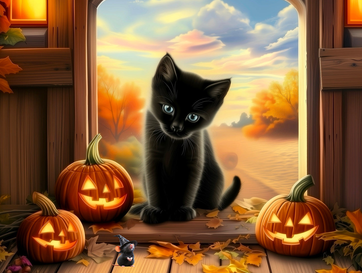 Halloween Pals 500 pc  Jigsaw Puzzle 77204