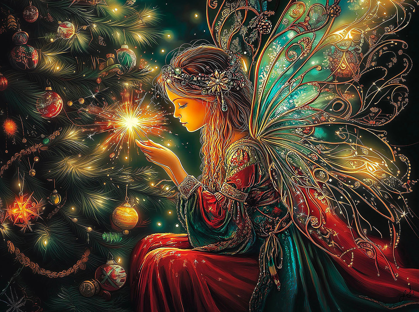 Christmas Fairy 1000 pc  Jigsaw Puzzle 77210