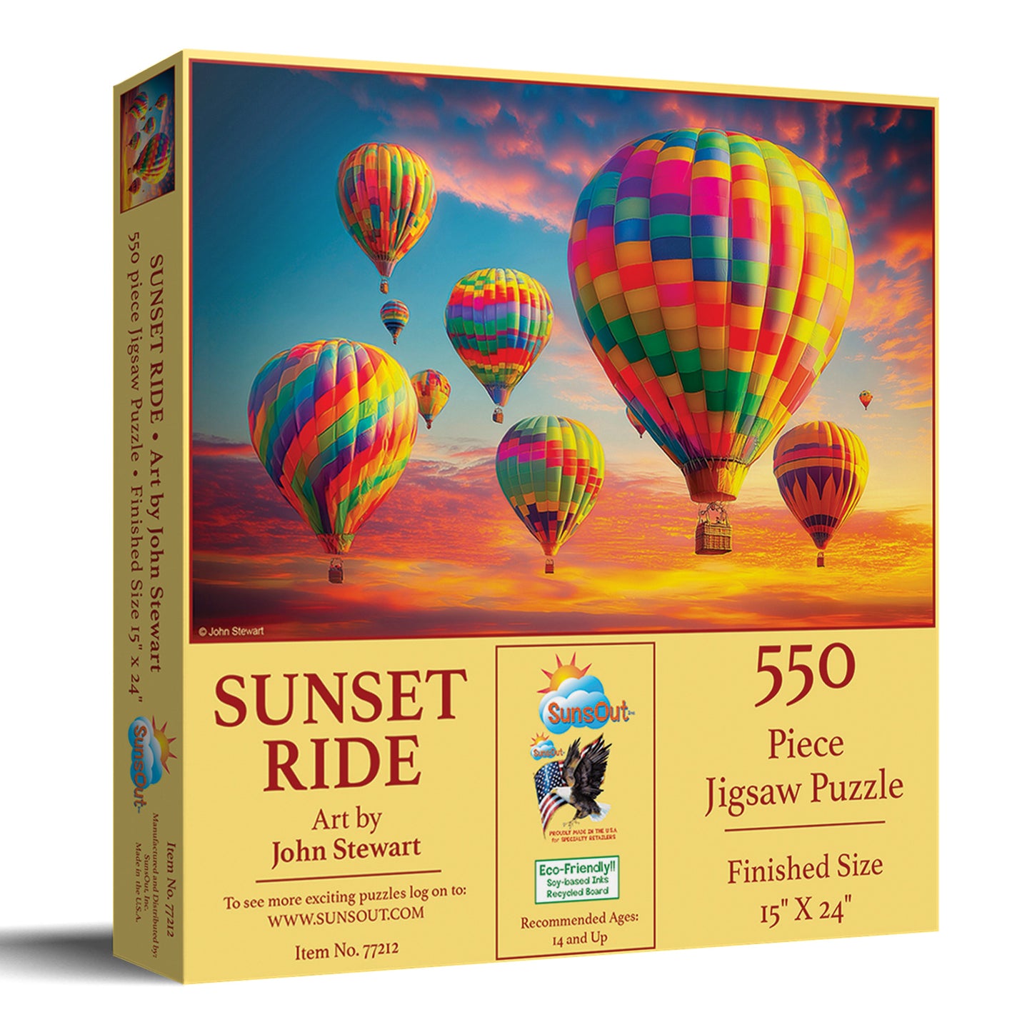 Sunset Ride 550 pc  Jigsaw Puzzle 77212