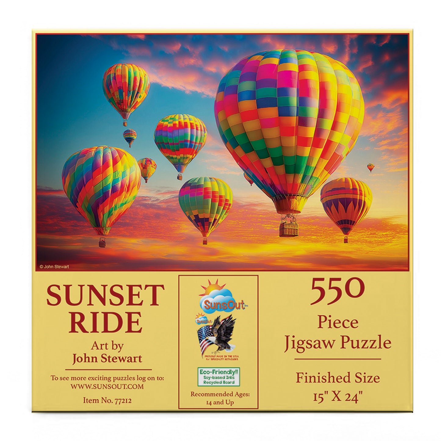 Sunset Ride 550 pc  Jigsaw Puzzle 77212