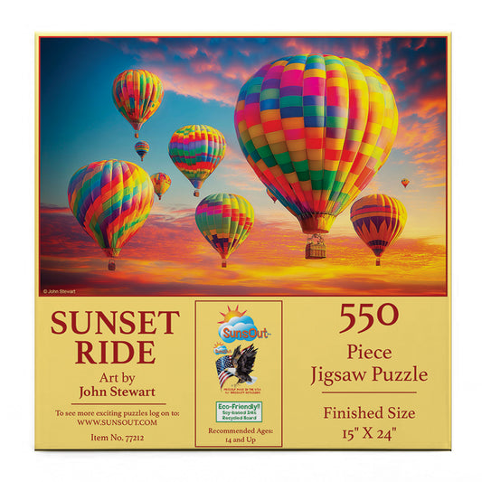 Sunset Ride 550 pc  Jigsaw Puzzle 77212