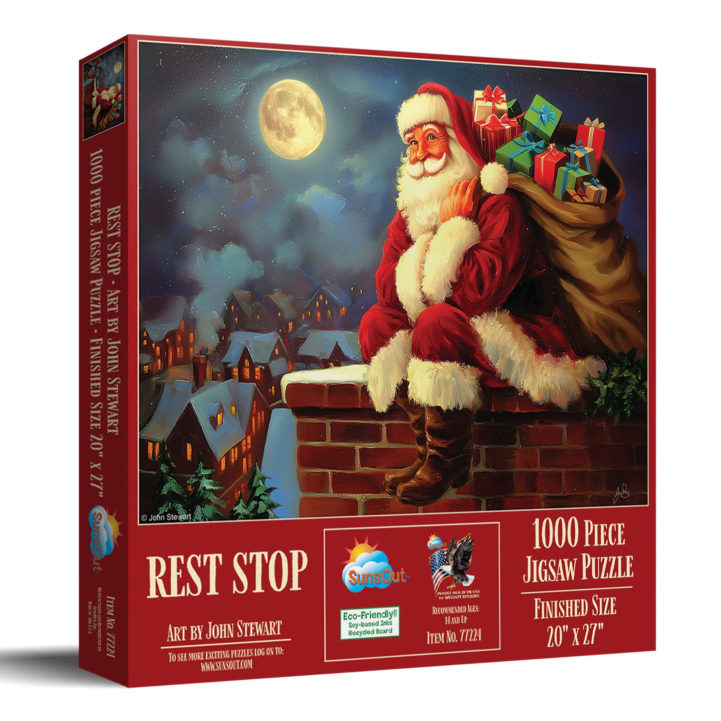 Rest Stop Santa 1000 pc  Jigsaw Puzzle 77224