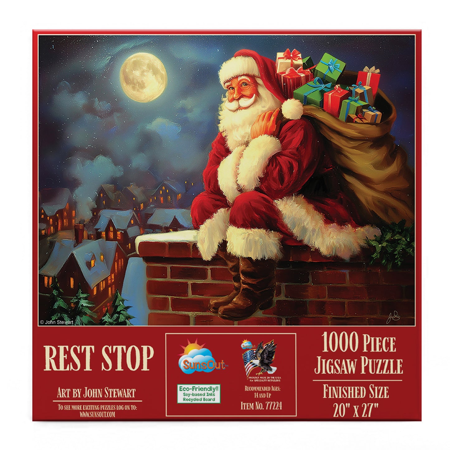Rest Stop Santa 1000 pc  Jigsaw Puzzle 77224